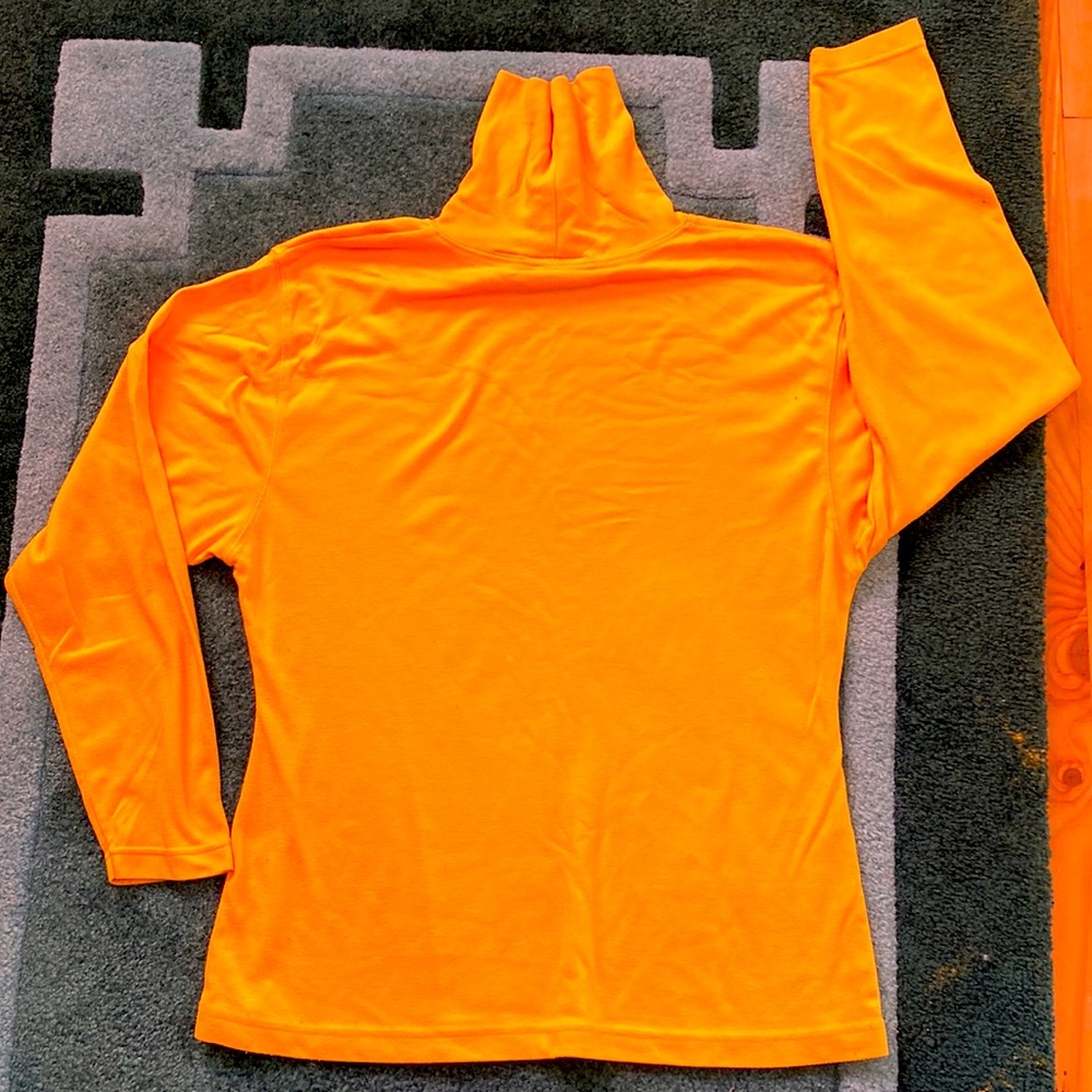 Paul Harris Yellow Turtleneck 65/35 Polyester/Cotton, Sz L  Great Used Condition
